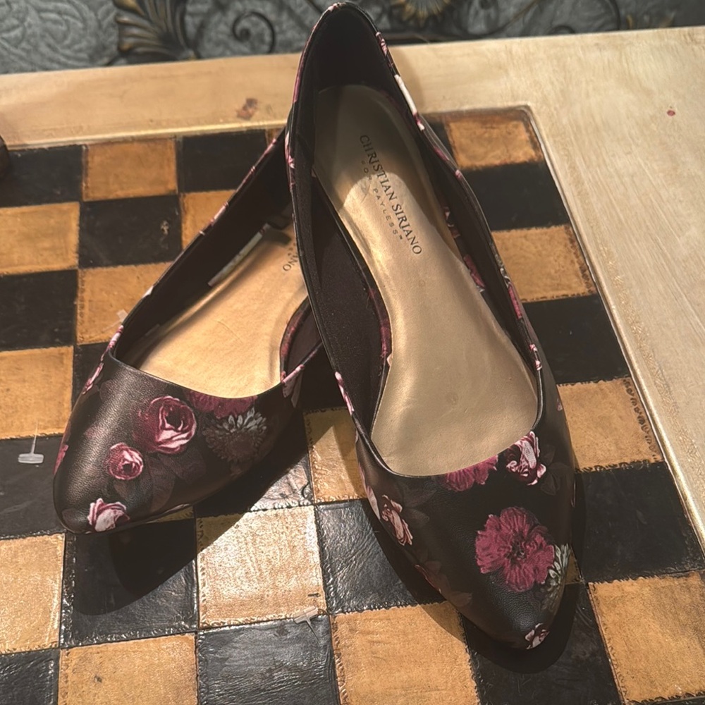 Christian Siriano Pink and Black Flats